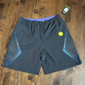 NWT Men’s Prince Poly/Spandex Black & Blue Tennis shorts. XL.